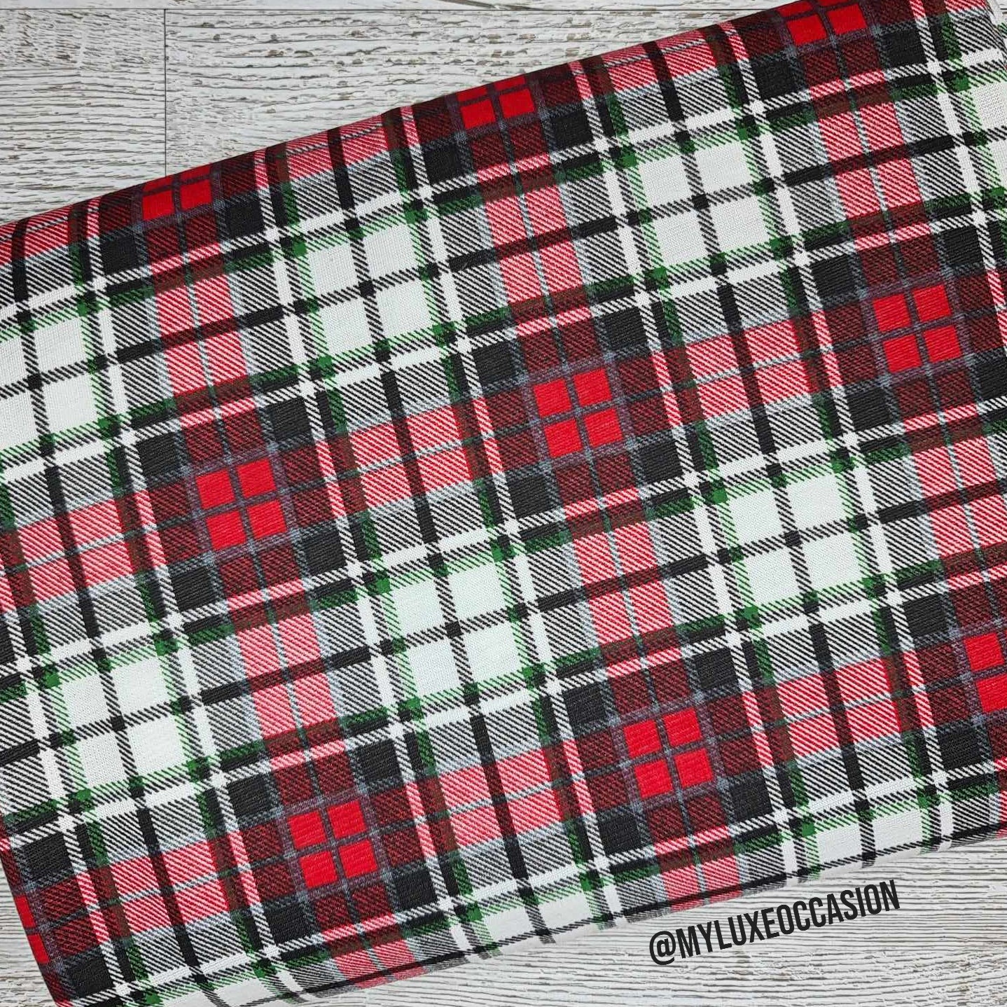 Black, Red, White and Green Tartan - Choose Your Item(s)