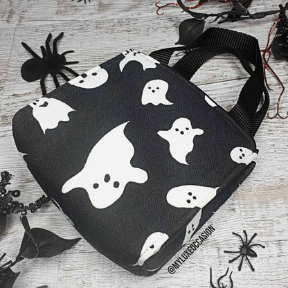 Black and White Ghosts Halloween Bag - Perfect for Trick or Treating!