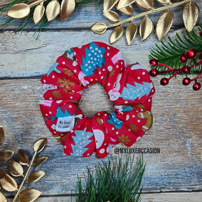 Christmas Delights - Red - Scrunchie - Christmas