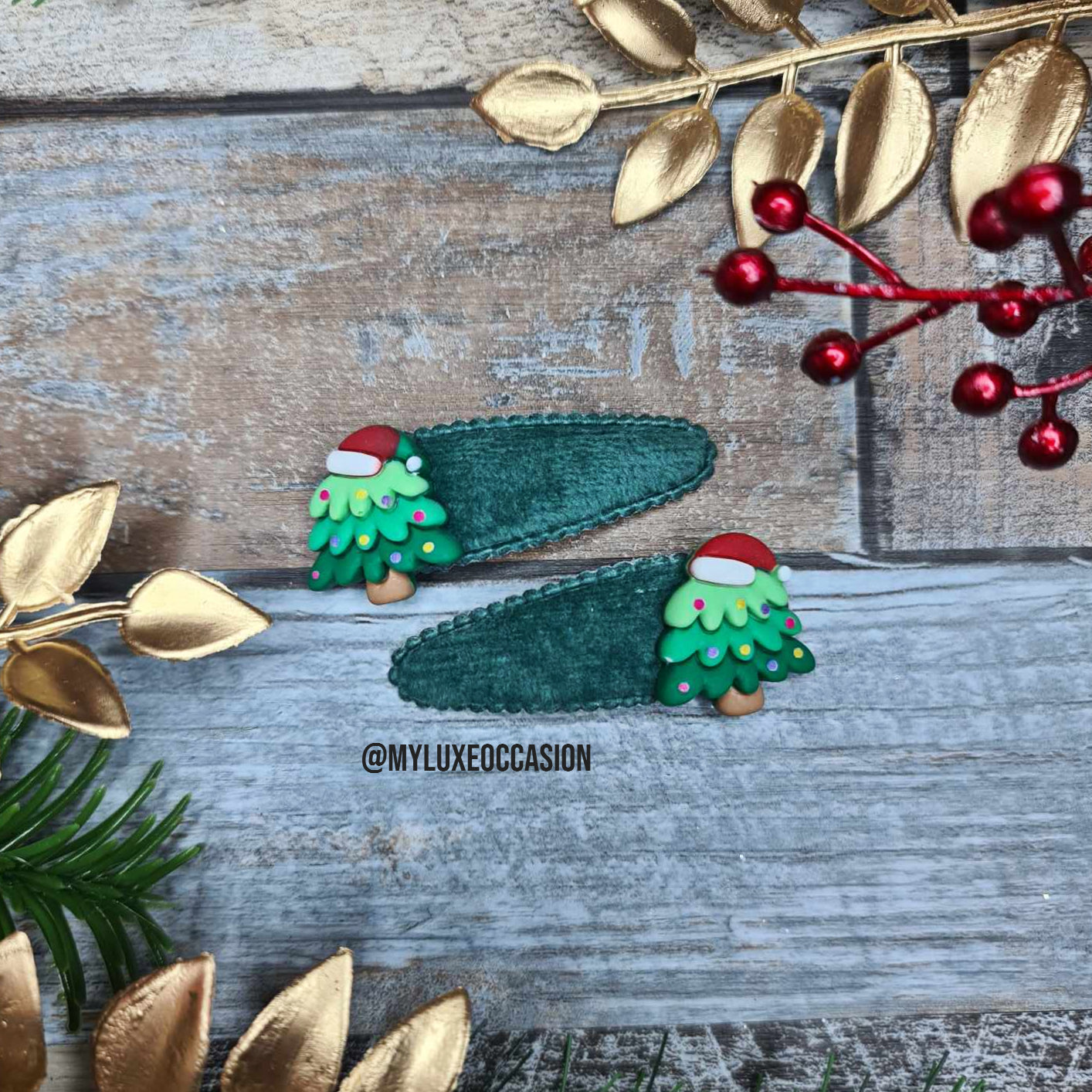 Christmas Tree Snapclip - Green - Christmas