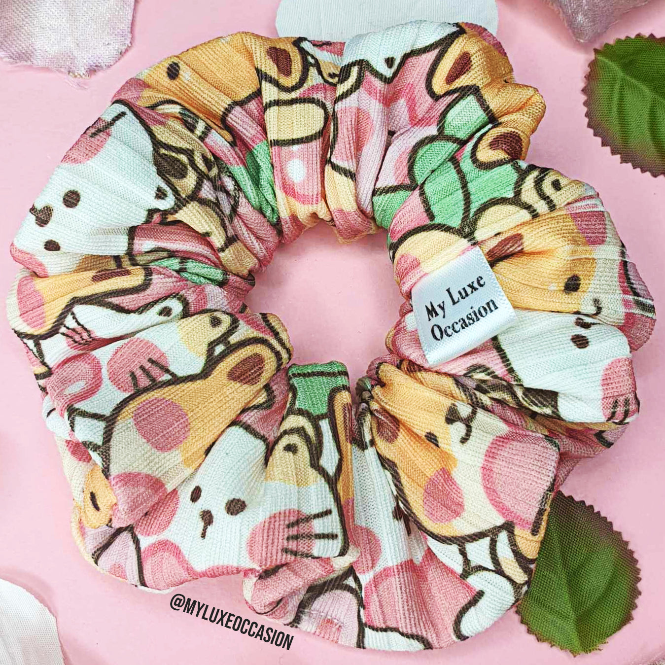 Cute Animal Cartoon Scrunchie