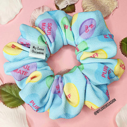 Love Hearts Candy Scrunchie