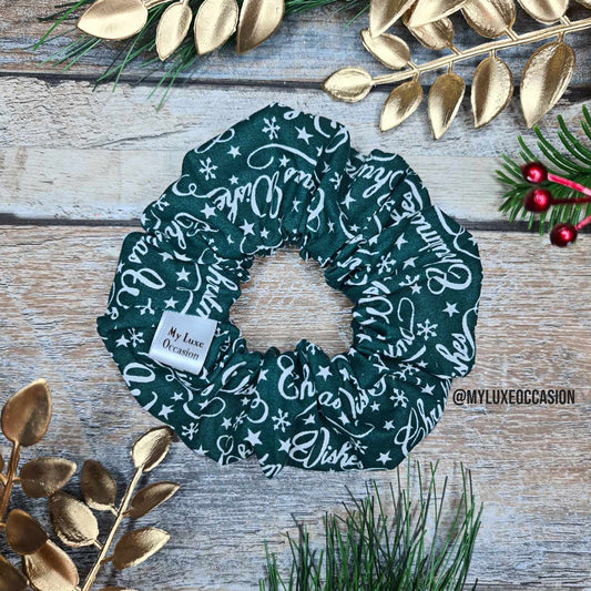 Merry Christmas Print - Scrunchie - Christmas