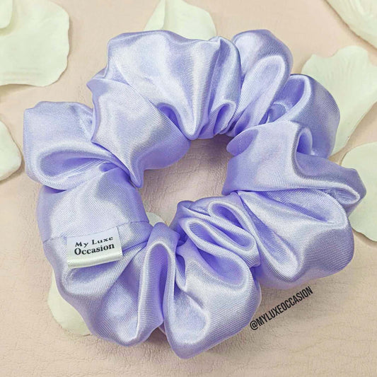 Lilac Satin Scrunchie - Mothers Day