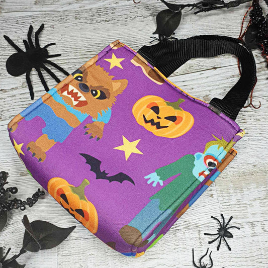 Werewolf and Frankenstein Halloween Bag - Perfect for Trick or Treating!