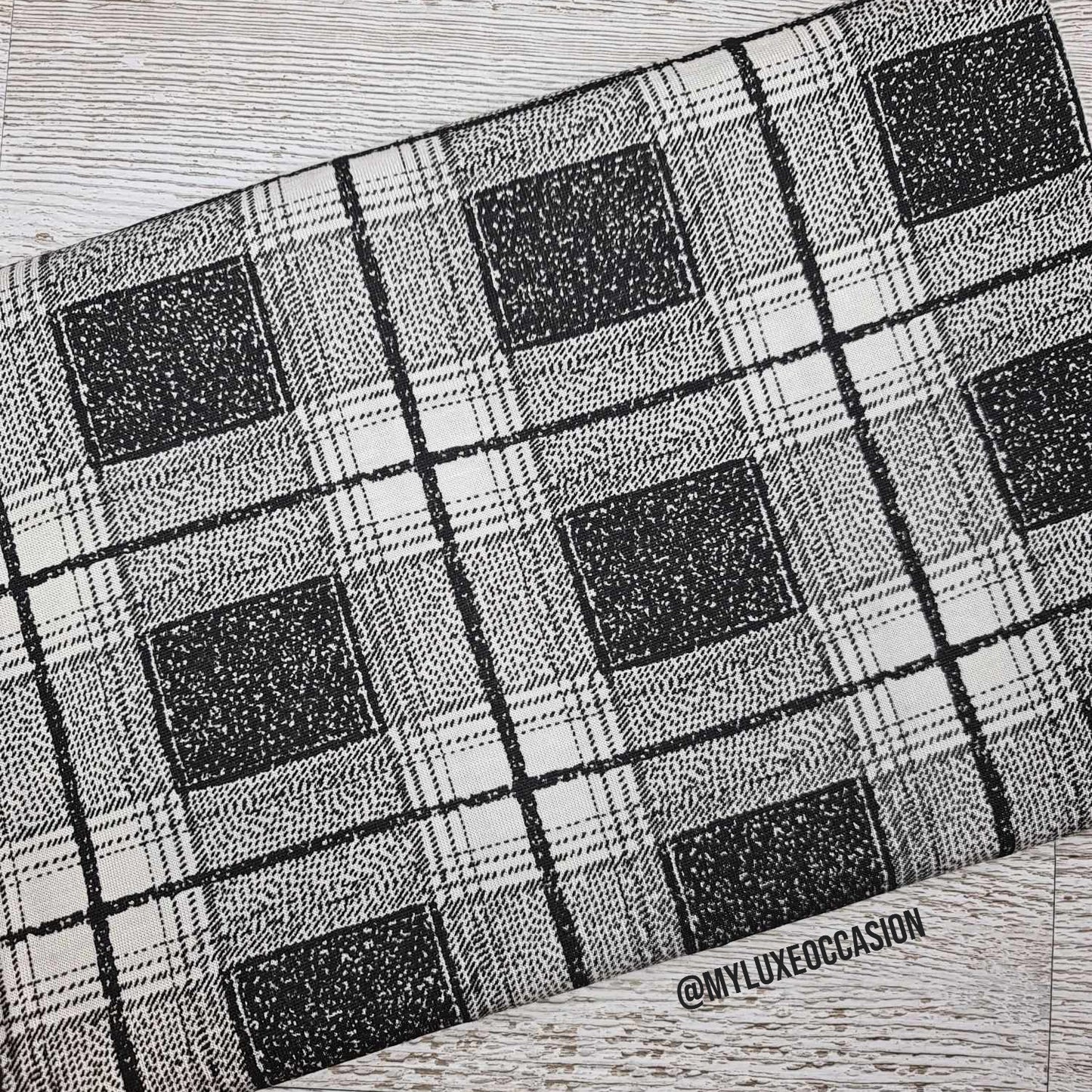 Black and White Tartan - Choose Your Item(s)