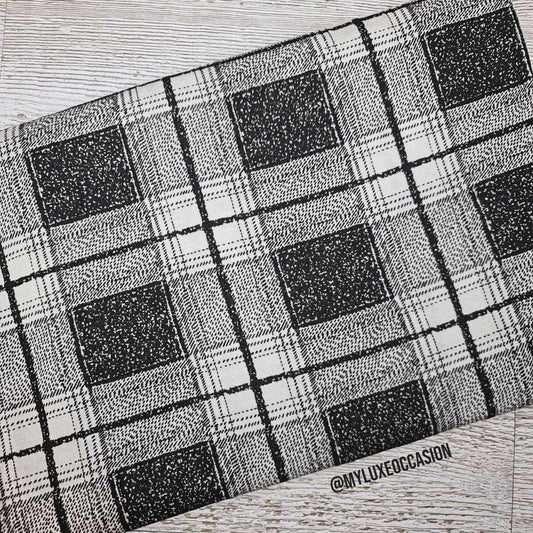 Black and White Tartan - Choose Your Item(s)