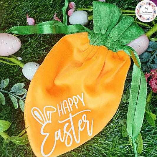 Drawstring Carrot Bag - Easter