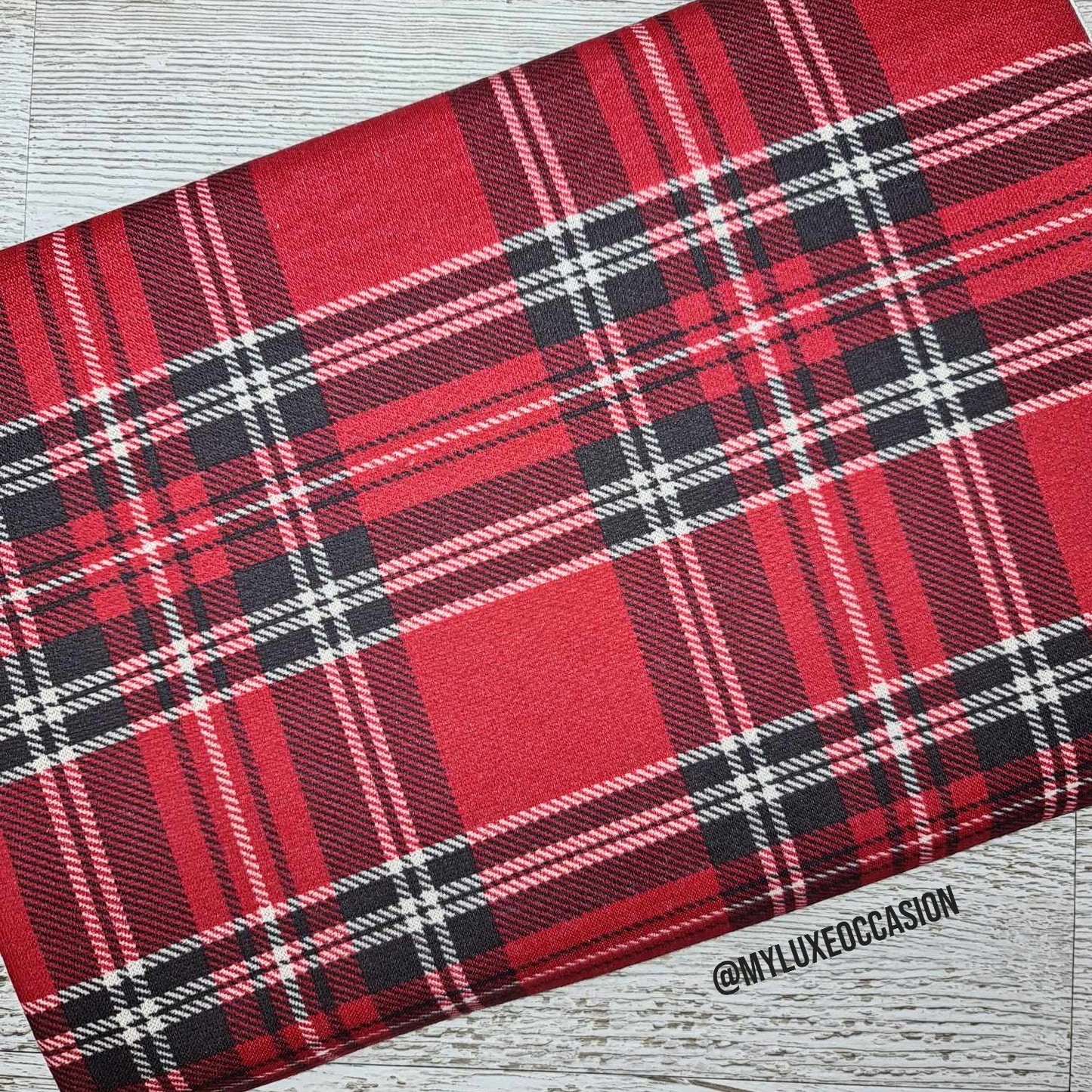 Christmas Classic Red Tartan Print - Choose Your Item(s)