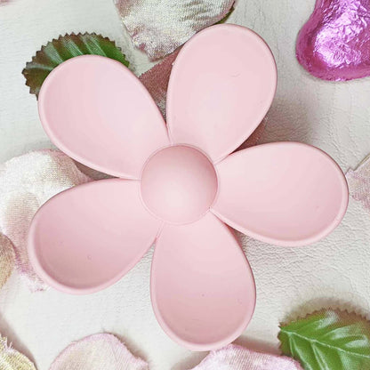 Light Pink Large Flower Hair Claw Clips