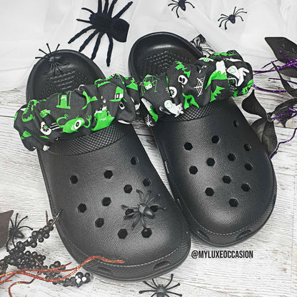 Ghosts and Ghouls Cronchies - Scrunchies for your shoes - Strap Covers