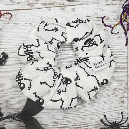 Skeleton Halloween Scrunchie