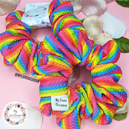 Rainbow Scrunchie