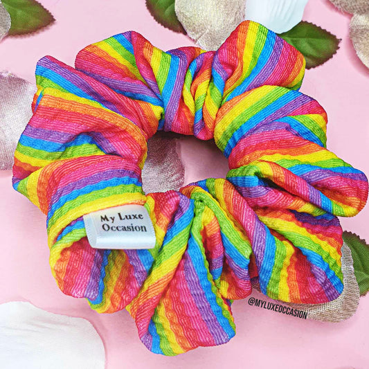 Rainbow Scrunchie