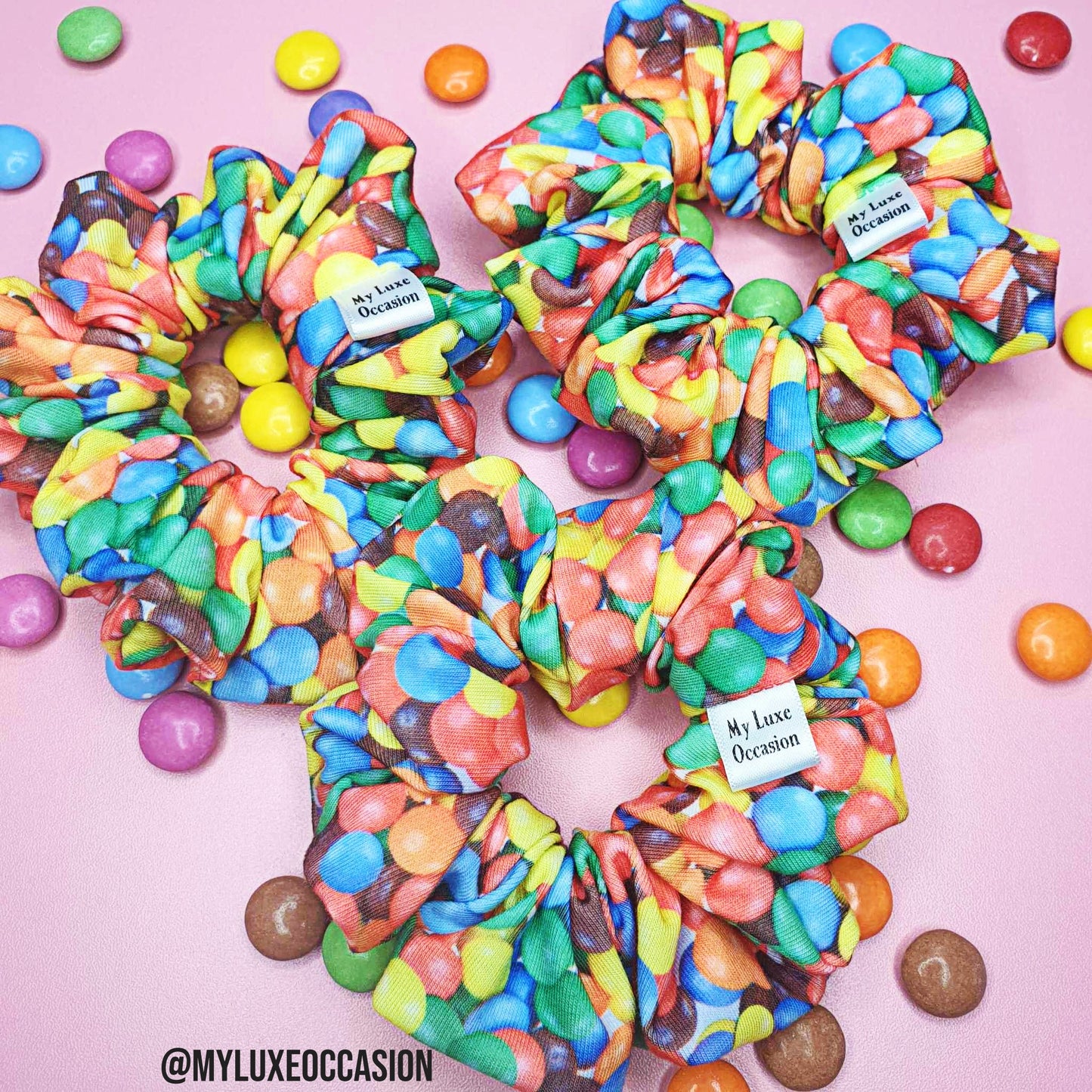 Smarties Scrunchie - Gift for the Sweet Obsessed